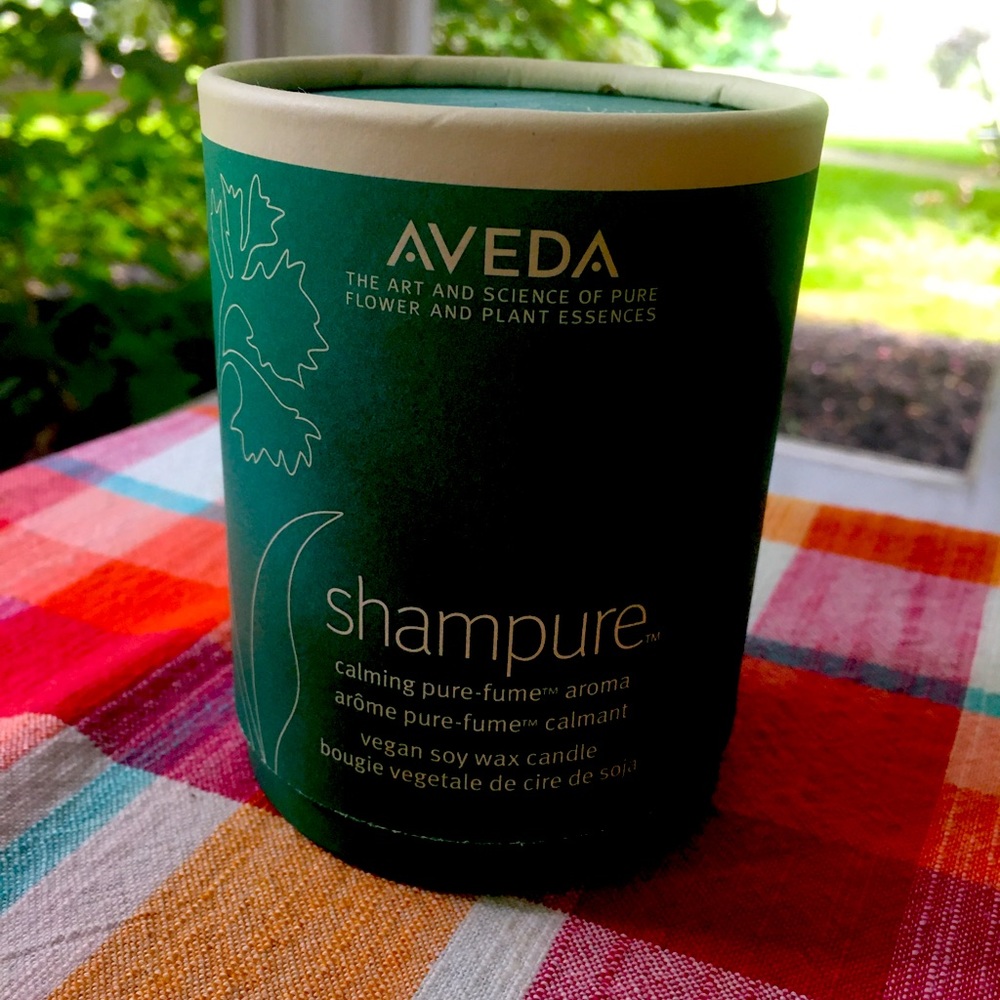 Aveda shampure vegan soy wax candle!